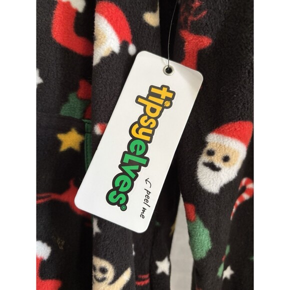 New Tipsy Elves Small Cookie Cutter Jumpsuit Full Zip Hooded Pockets - Picture 3 of 9